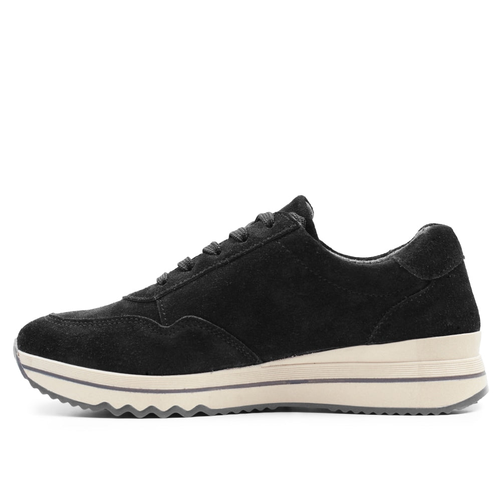 Produktbild 4 - Minfot Cloe Sneaker Dragkedja Mocka Svart
