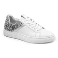 Minfot Comfort Sneakers Dame Skinn Leopard Hvit