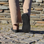 Minfot Comfort Sneakers Skinn Leopard Svart