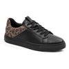 Minfot Comfort Sneakers Skinn Leopard Svart