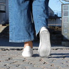 Minfot Comfort Sneakers Dame Skinn Hvit