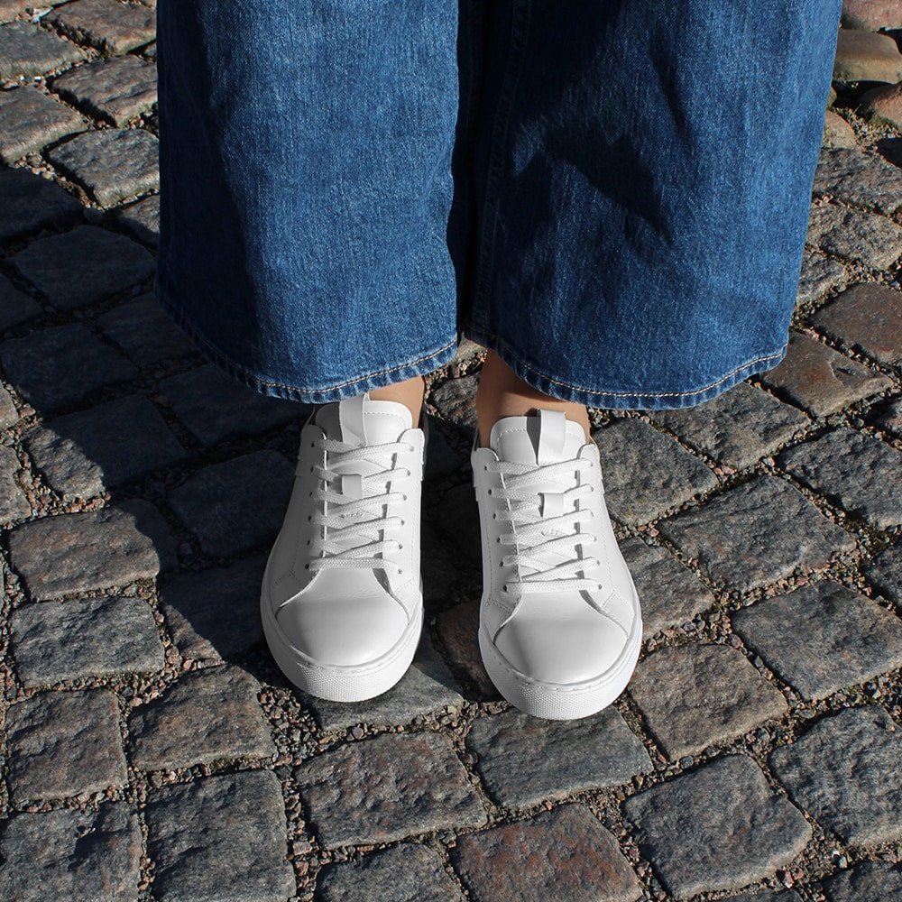 Produktbild 9 - Minfot Comfort Sneakers Lær Hvit