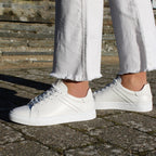 Minfot Comfort Sneakers Dame Skinn Hvit