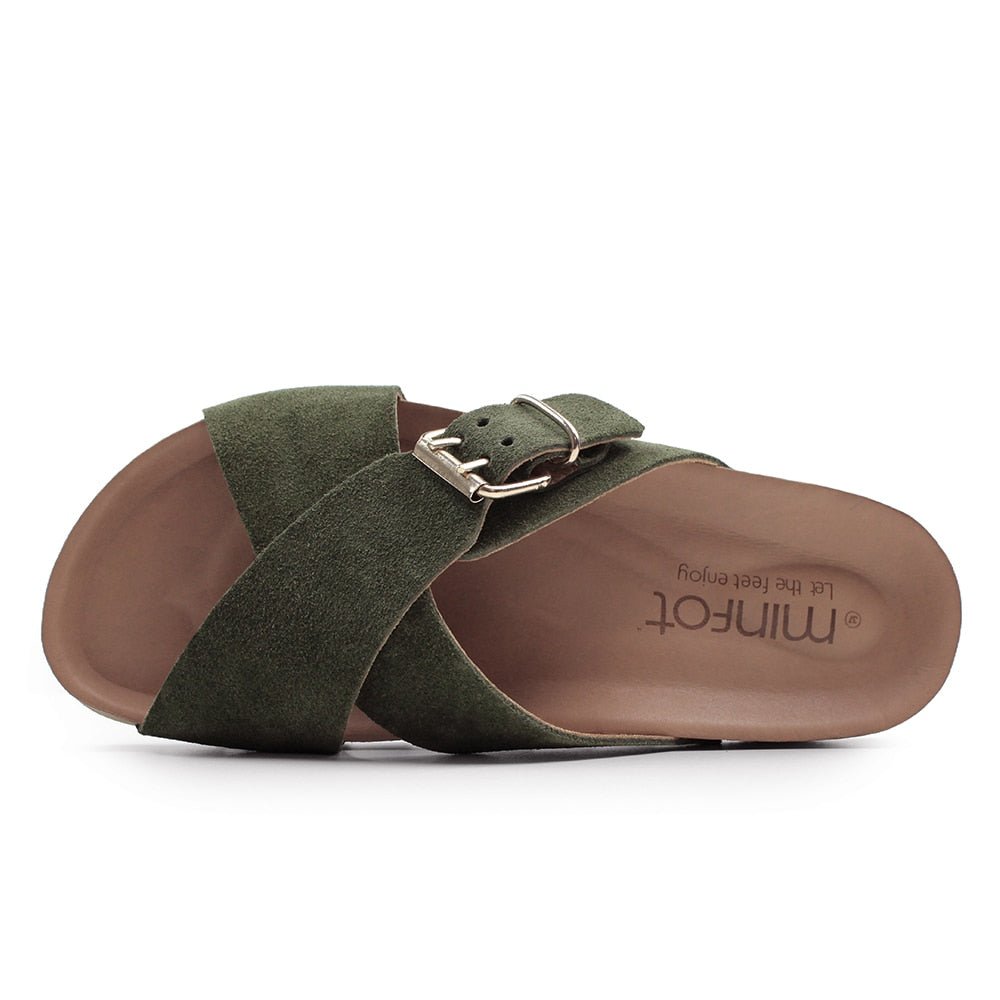Produktbild 5 - Minfot Cross Sandaler Mocka Grønn