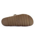 Minfot Cross Sandaler Dame Semsket skinn Sand