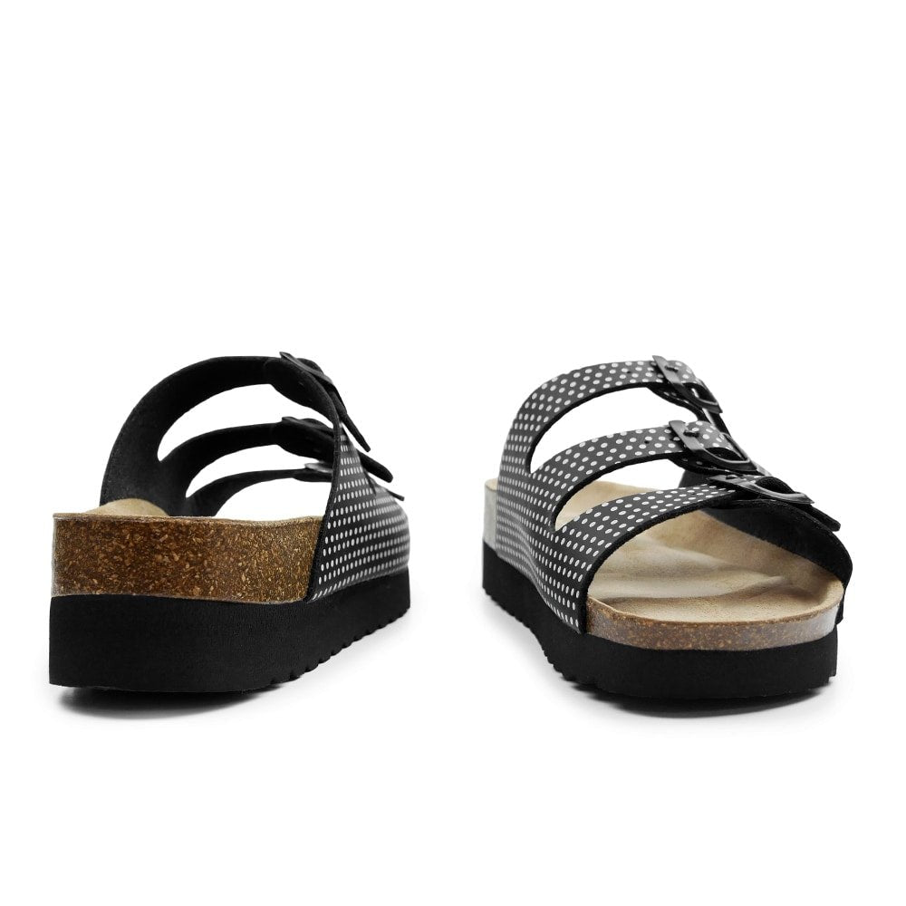 Minfot Dots Sandaler Dame Myk Bio Svart