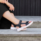 Minfot Cloudlite Joy Sandaler Dame Svart