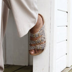 Minfot Upstep Lux Sandaler Dame Leopard Beige