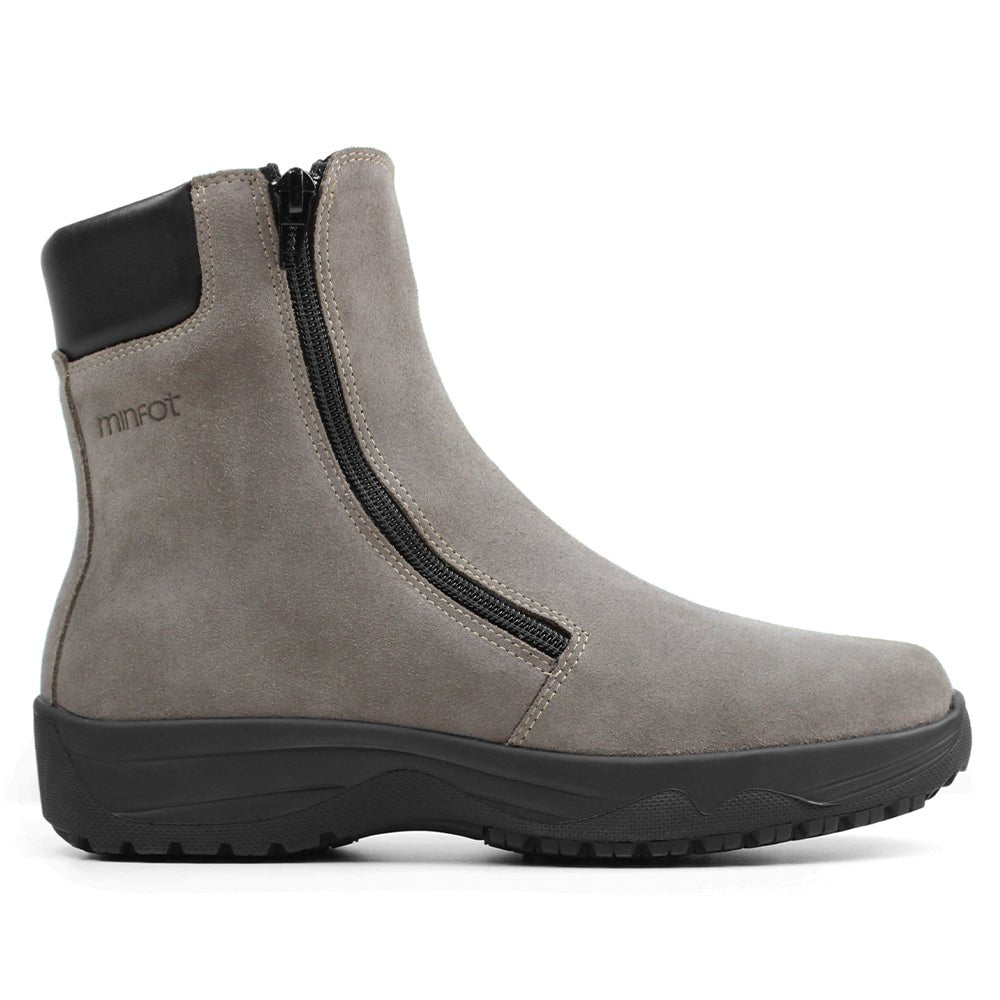 Minfot Piggsko Boden Semsket skinn Ull Taupe