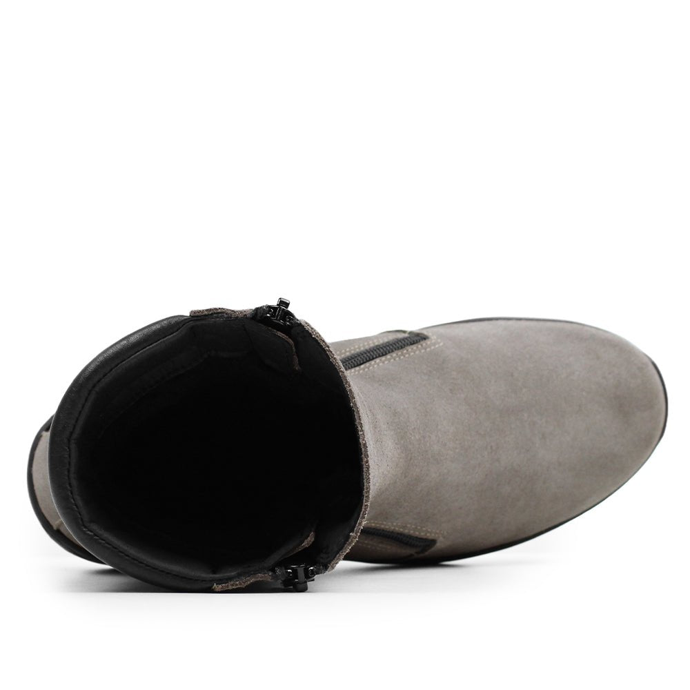 Minfot Piggsko Boden Semsket skinn Ull Taupe