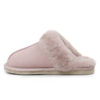 Minfot Saueskinnstøfler Slip-on Duved med såle Rose