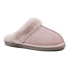 Minfot Saueskinnstøfler Slip-on Duved med såle Lyserosa