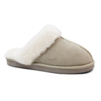 Minfot Saueskinnstøfler Slip-on Duved med såle Sand
