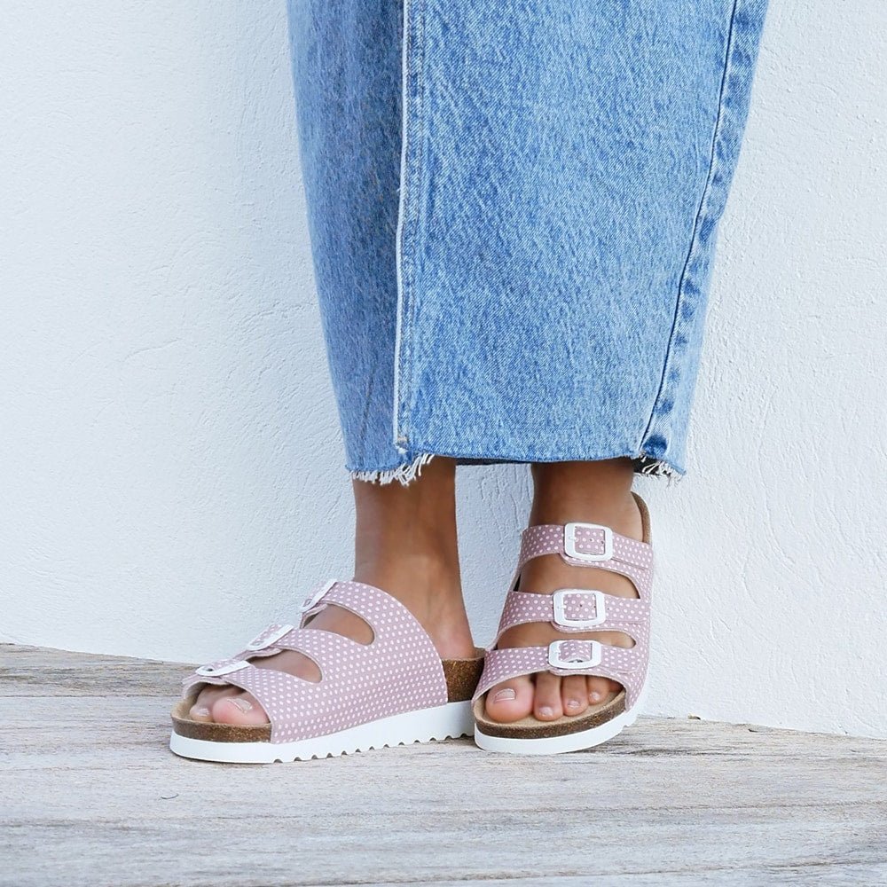 Produktbild 9 - Minfot Sandal Mjuk Bio Dots Rosa