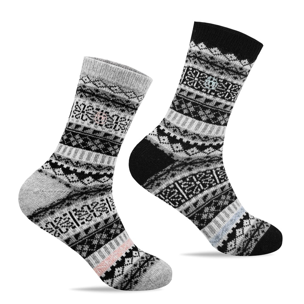 Minfot Geilo Ullstrømper Svart 2-pk