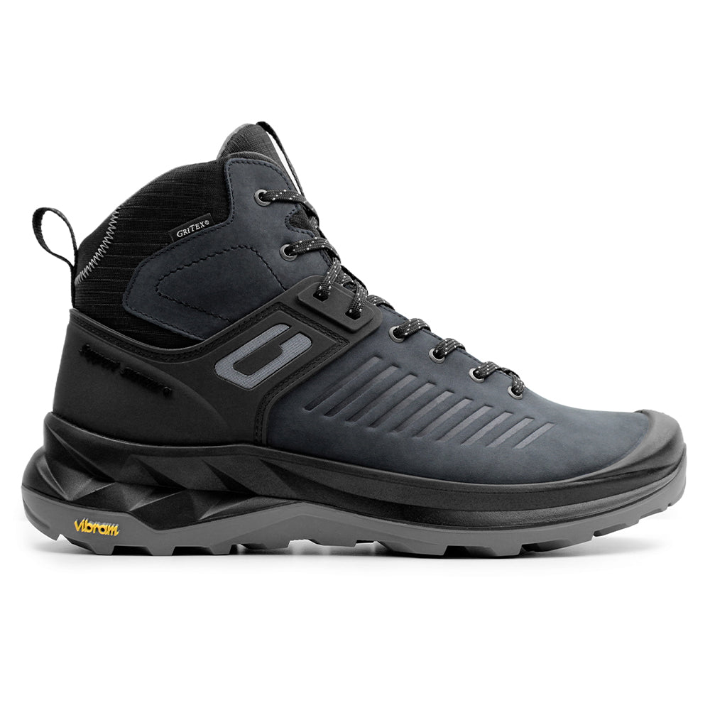 Minfot Granit Mid Støvler Unisex Vannavvisende TEX Nubuck Svart