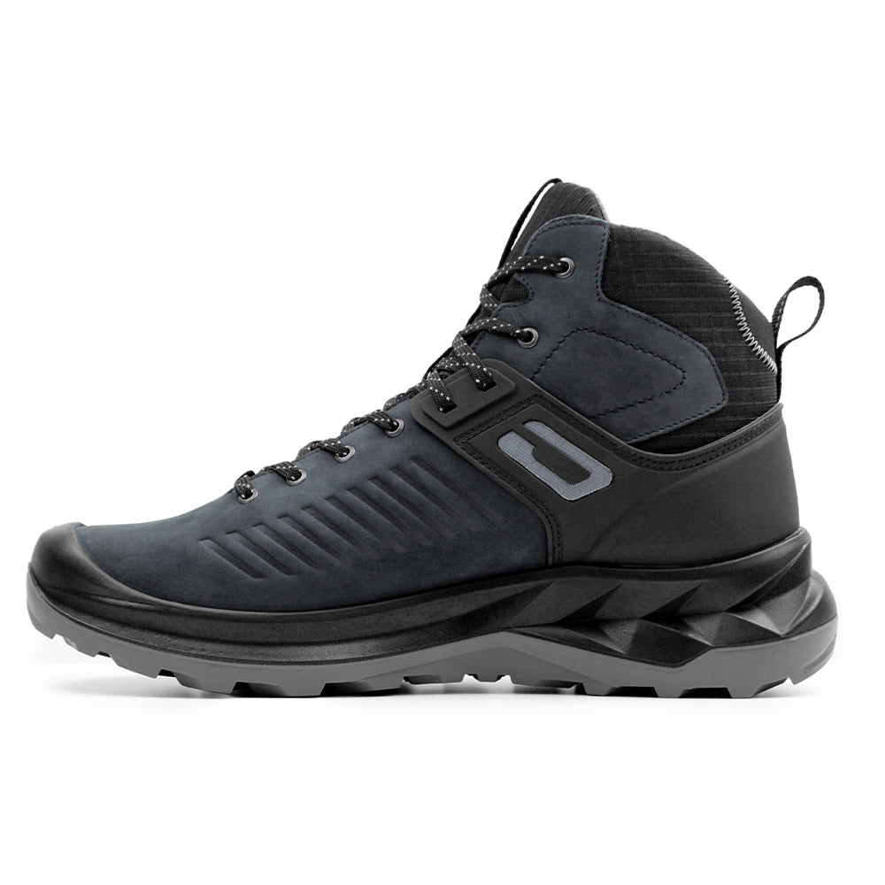 Minfot Granit Mid Støvler Unisex Vannavvisende TEX Nubuck Svart