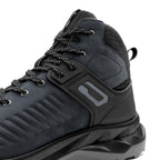 Minfot Granit Mid Støvler Unisex Vannavvisende TEX Nubuck Svart