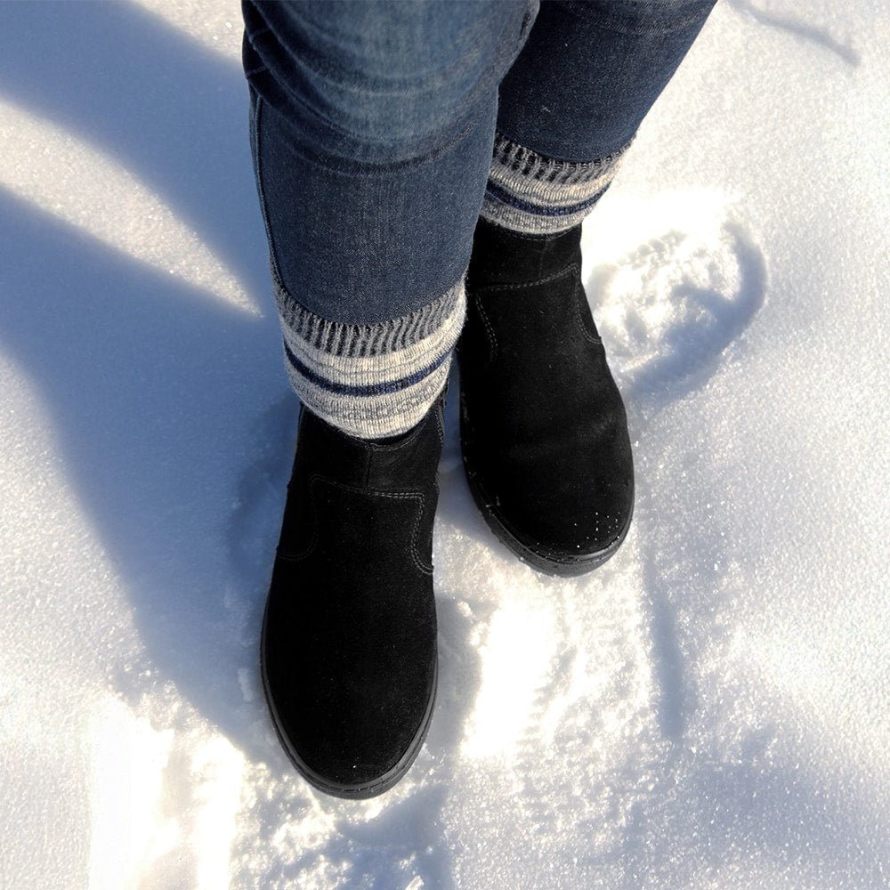 Produktbild 20 - Minfot Piggsko Idre Semsket skinn Ull Svart