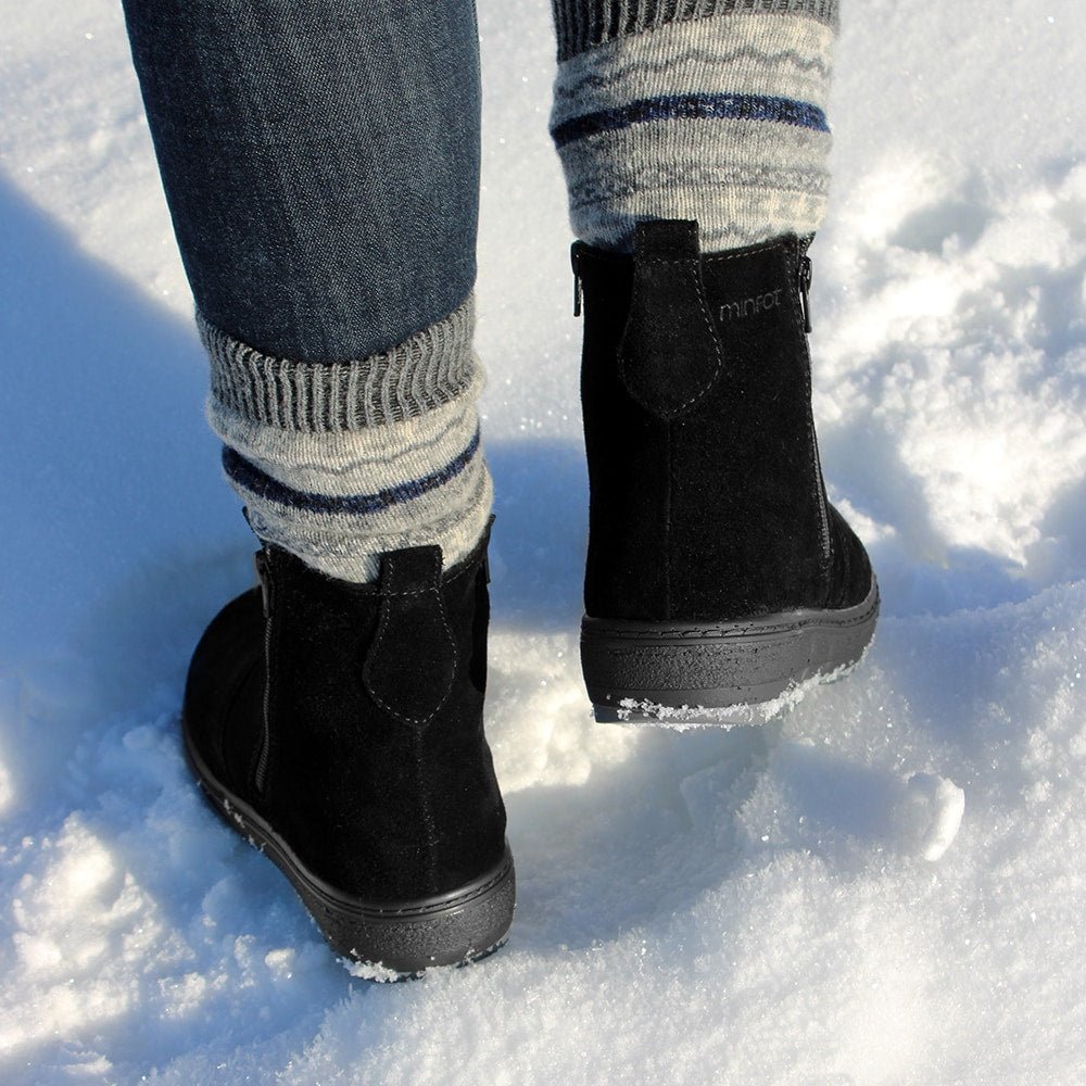 Produktbild 19 - Minfot Piggsko Idre Semsket skinn Ull Svart