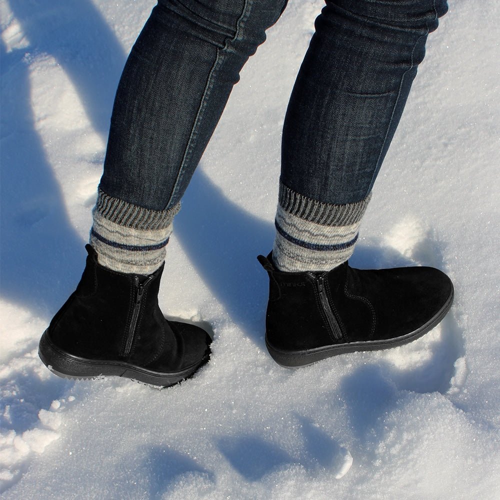 Produktbild 18 - Minfot Piggsko Idre Semsket skinn Ull Svart