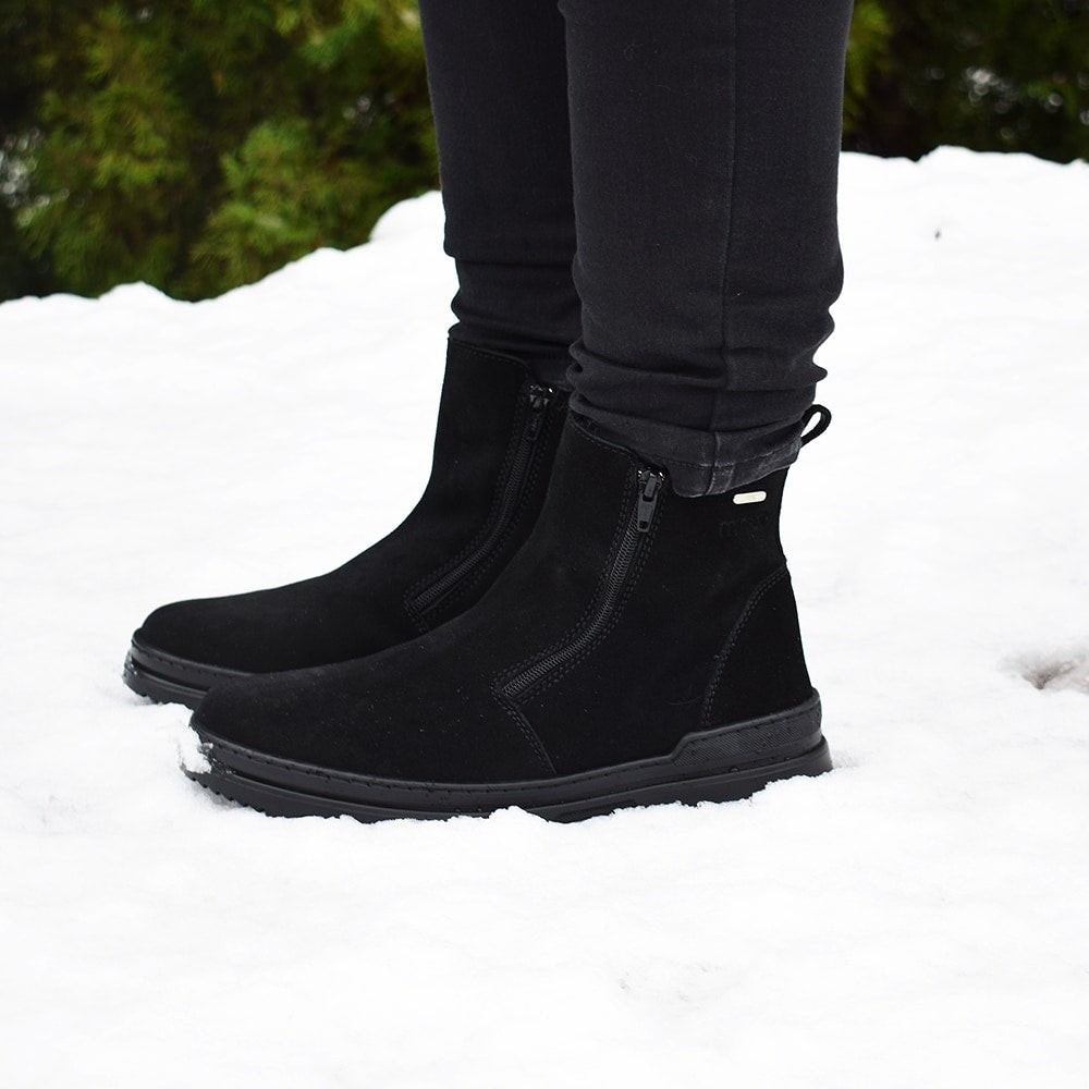 Produktbild 8 - Minfot Piggsko Kalix Semsket skinn Ull Svart