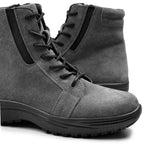 Minfot Boots Nora Dame Semsket skinn Antracitgrå