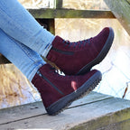 Minfot Boots Nora Semsket skinn Bordeaux
