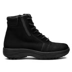 Minfot Boots Nora Semsket skinn Svart