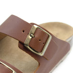 Minfot Kayo Sandaler Dame Skinn Primo Soft Lysbrun