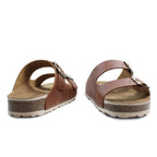 Minfot Kayo Sandaler Dame Skinn Primo Soft Lysbrun