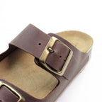 Minfot Kayo Sandaler Dame Skinn Primo Soft Mørkebrun