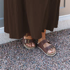Minfot Kayo Sandaler Dame Skinn Primo Soft Mørkebrun