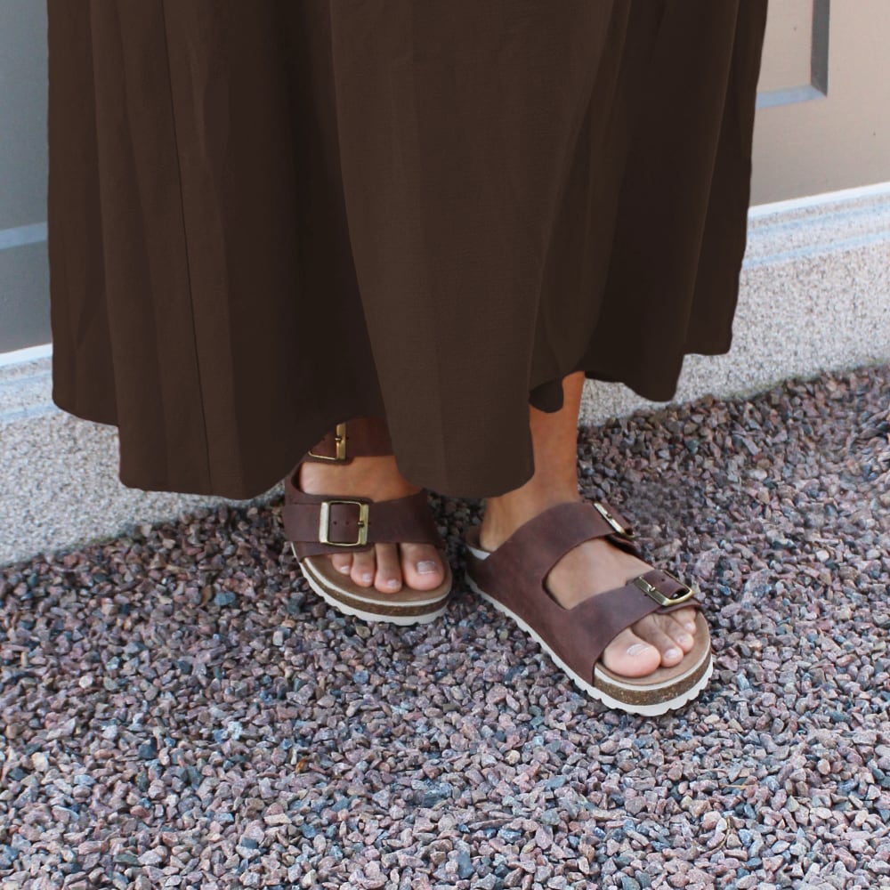 Minfot Kayo Sandaler Lær Primo Soft Mørkebrun