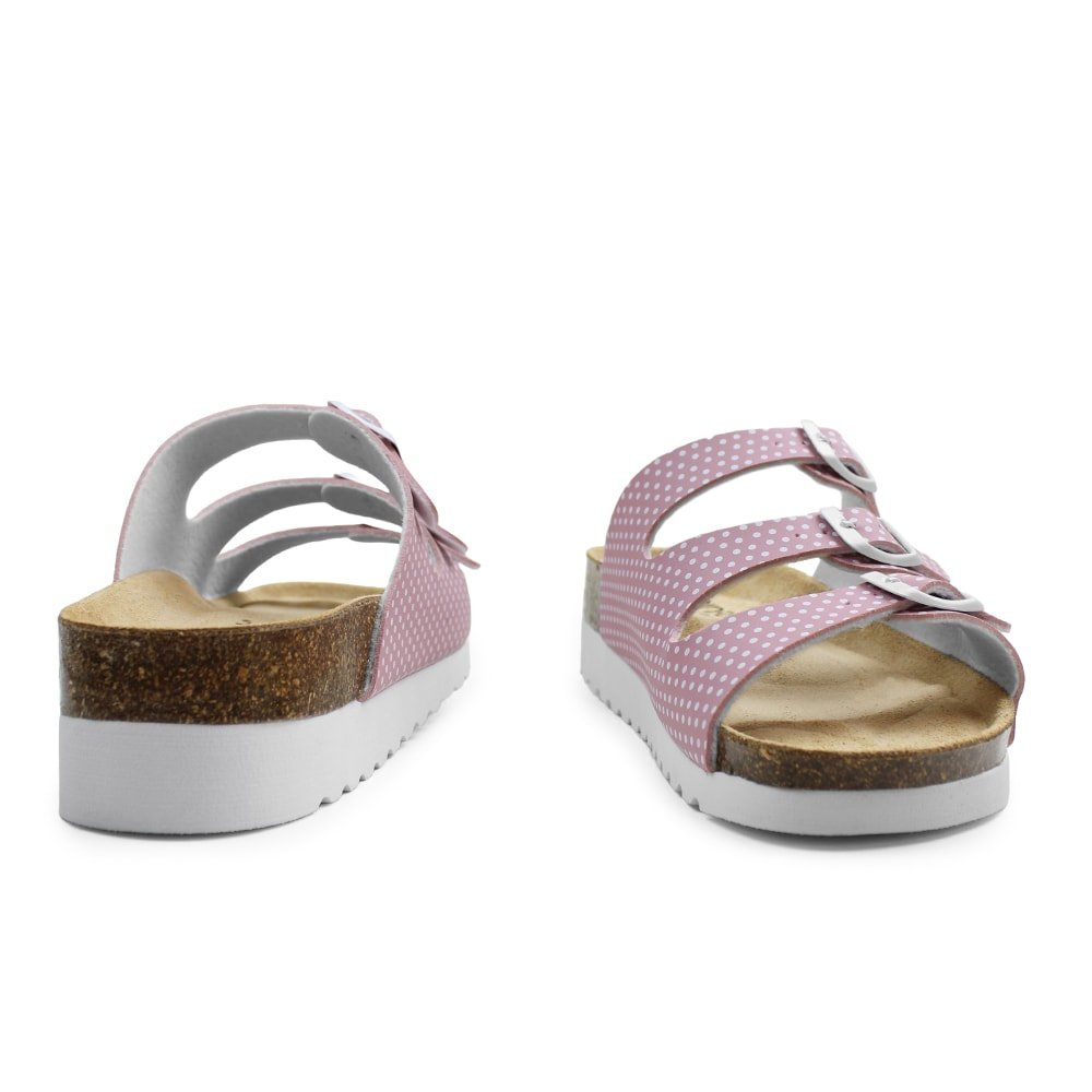 Minfot Dots Sandaler Dame Myk Bio Rosa