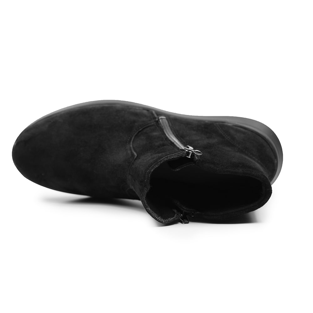 Minfot Lea Boots Stretch Glidelås Svart