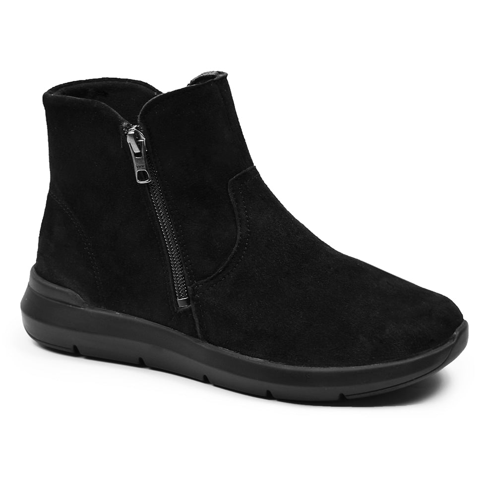 Produktbild 3 - Minfot Lea Boots Stretch Dragkedja Svart