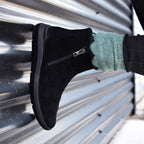 Minfot Lea Boots Stretch Glidelås Svart