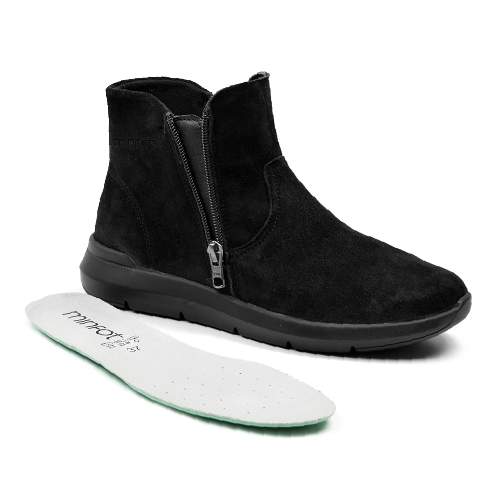 Produktbild 6 - Minfot Lea Boots Stretch Dragkedja Svart