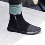 Minfot Lea Boots Stretch Glidelås Svart
