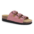 Minfot Lo Biosandaler Dame Mokka Anatomisk 3-stropper Rosa