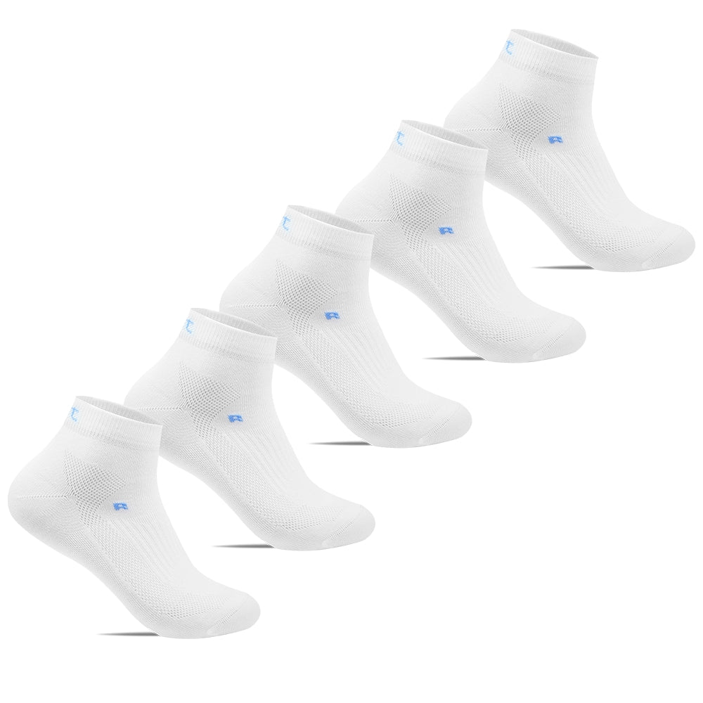 Minfot Løpestrømper Tynne Lyocell 5-pk Hvit