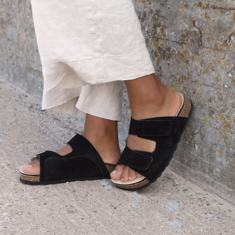 Minfot Hallux Valgus Sandaler Primo Soft Svart