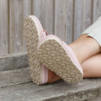 Minfot Luma Sandaler Borrelås Semsket skinn Rosa