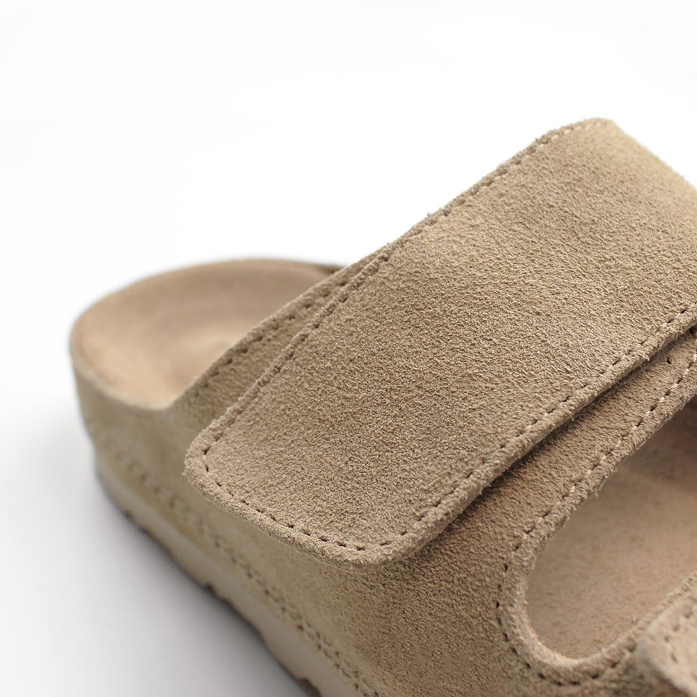 Minfot Luma Sandaler Borrelås Semsket skinn Brun