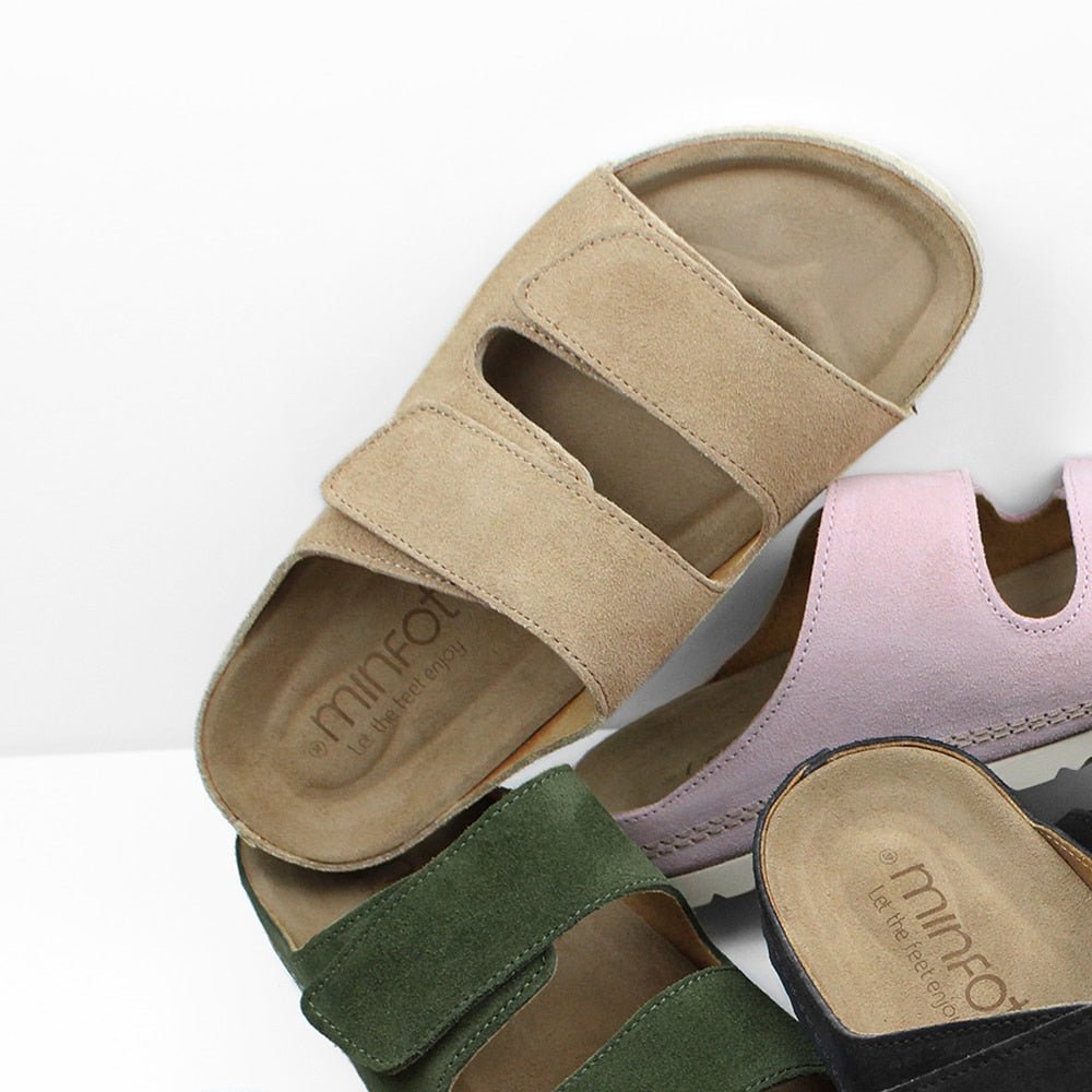 Produktbild 9 - Minfot Luma Sandaler med Klettlukning, Brun Mocka