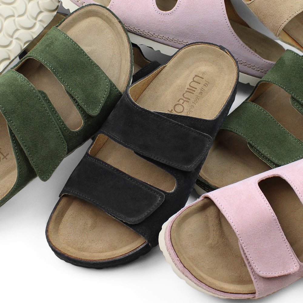 Produktbild 9 - Minfot Luma Sandaler med Klettlukning, Svart Mocka