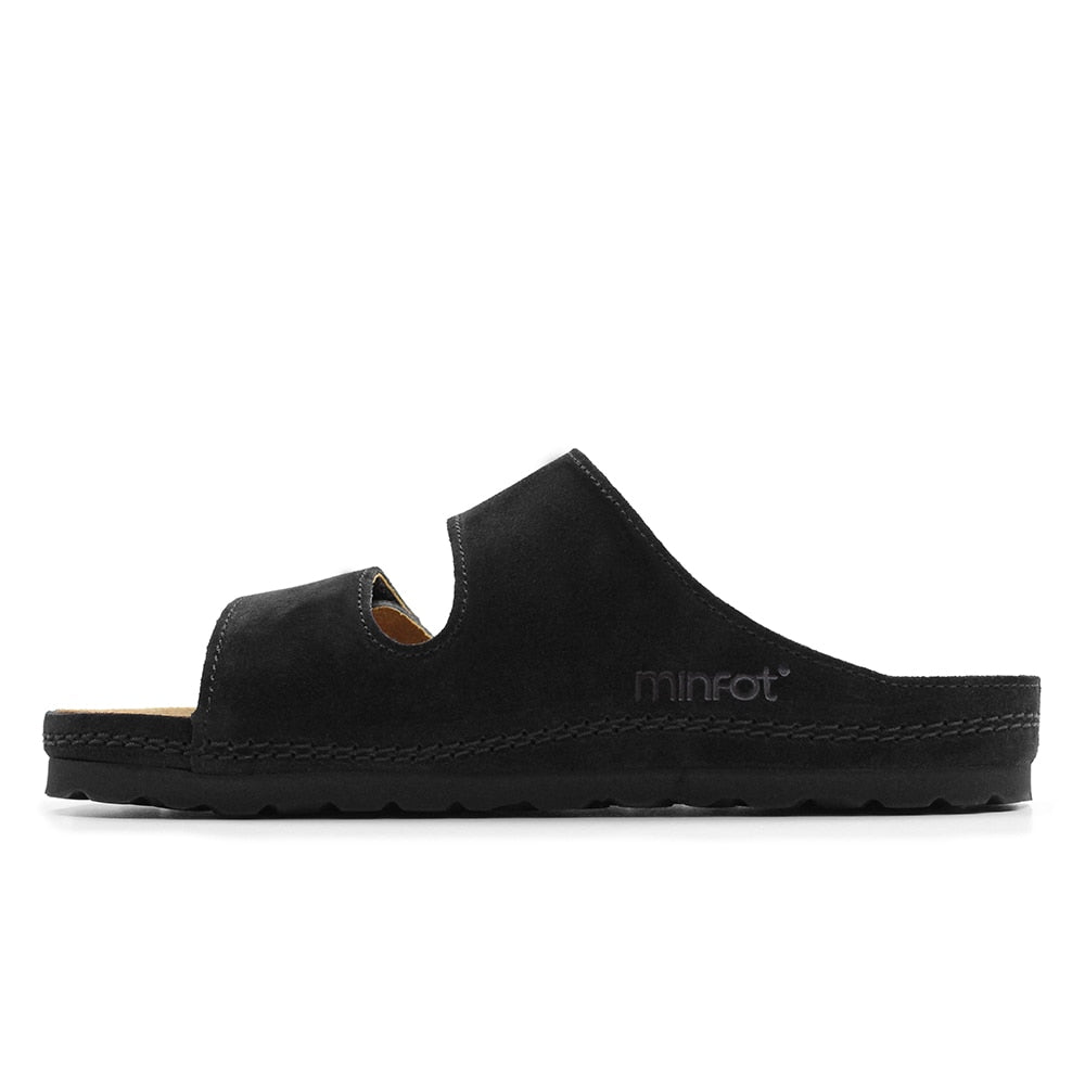 Produktbild 4 - Minfot Luma Sandaler med Klettlukning, Svart Mocka