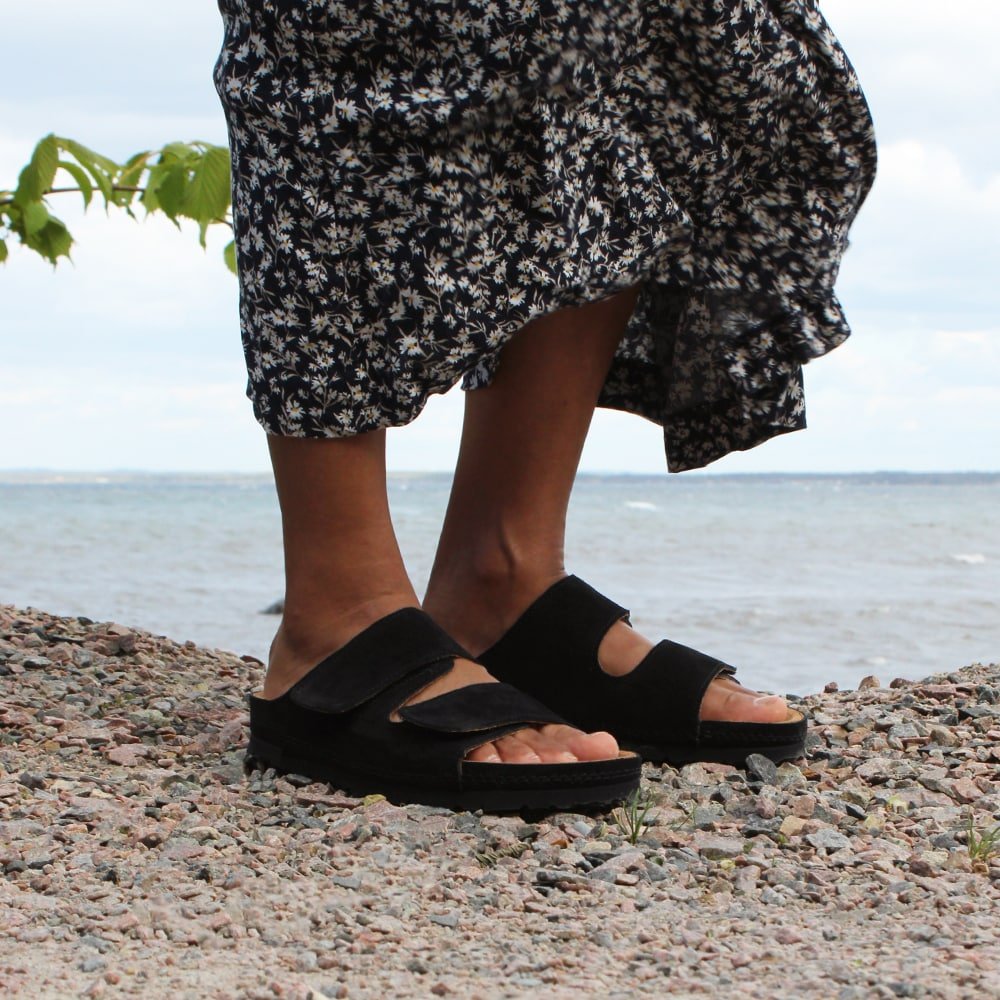 Produktbild 11 - Minfot Luma Sandaler med Klettlukning, Svart Mocka