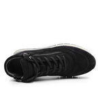Minfot Luna Høy Sneaker Semsket skinn Svart
